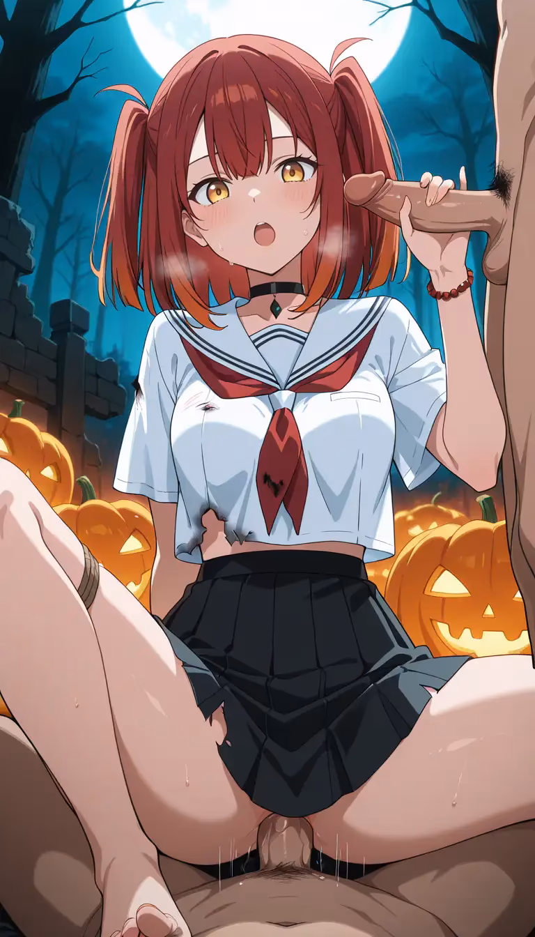 Miko Yashiro earning her treats on halloween | This Monster Wants to Eat Me — Miko Yashiro from This Monster Wants to Eat Me by haremuto (4/15)