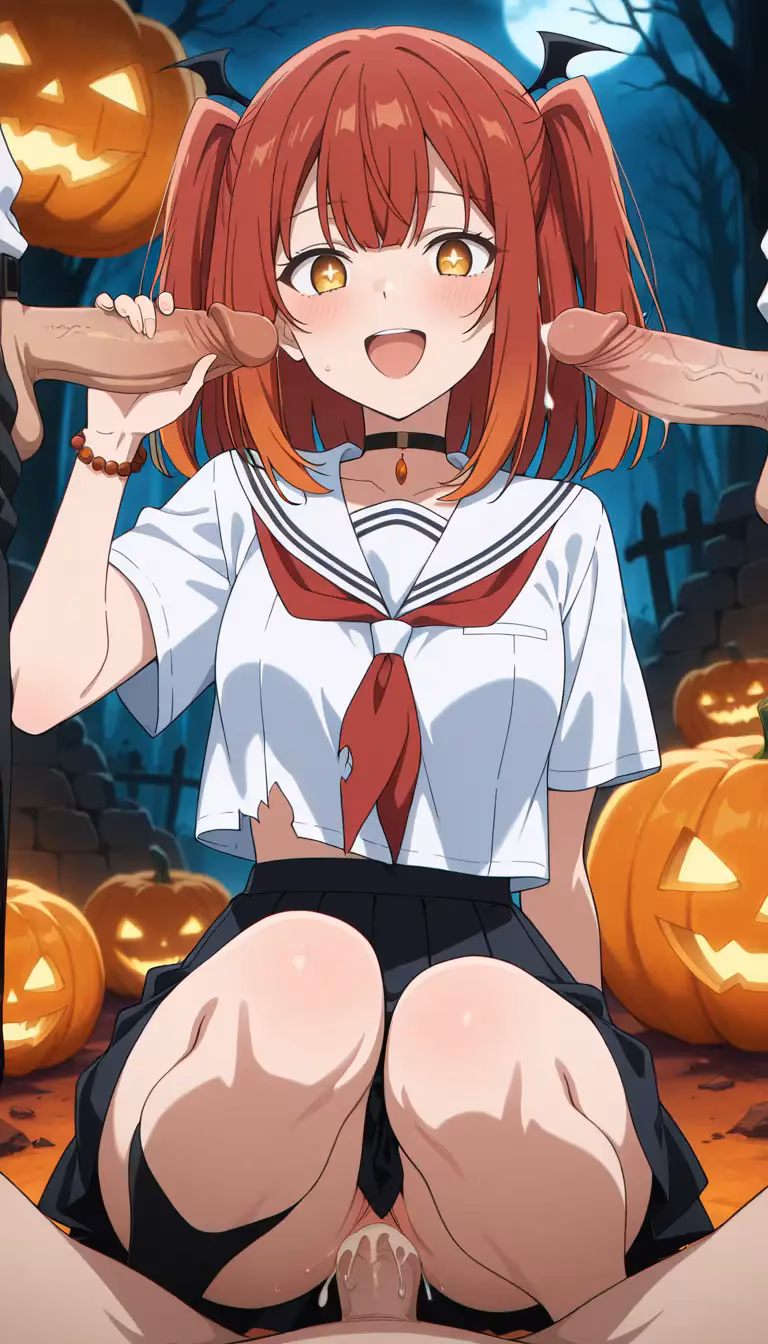 Miko Yashiro earning her treats on halloween | This Monster Wants to Eat Me — Miko Yashiro from This Monster Wants to Eat Me by haremuto (2/15)