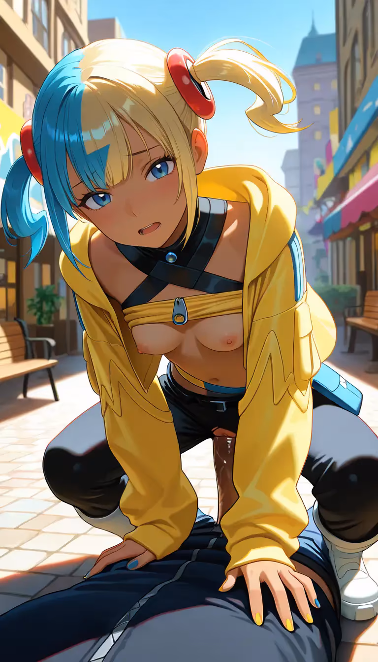 Canari trying a ride on dick in public | Pokémon LEGENDS Z-A — Canari from Pokémon by haremuto (3/14)
