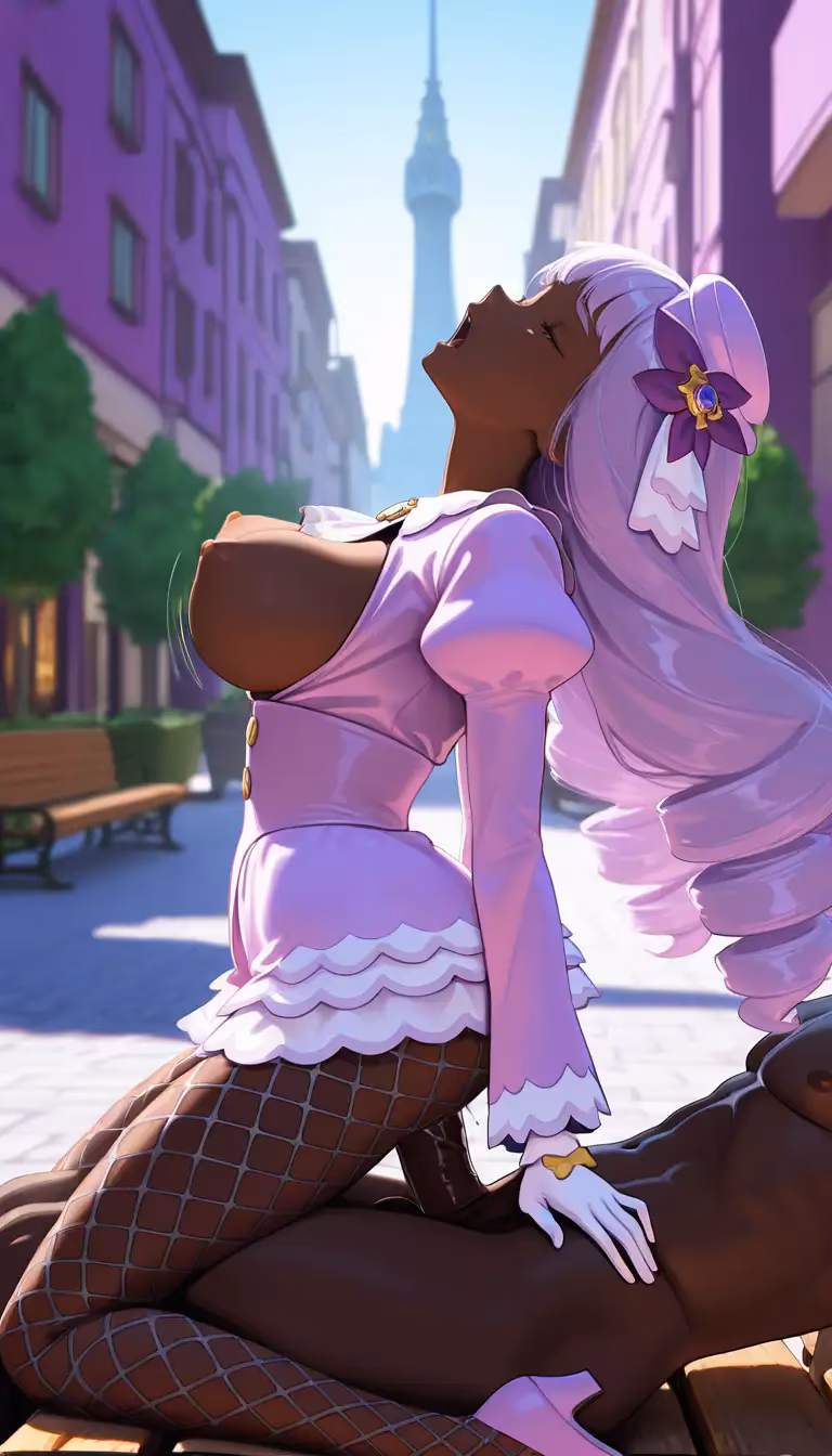 Jacinthe gets stuffed during city ​​break | Pokémon Legends: Z-A — Jacinthe from Pokémon by haremuto (7/14)