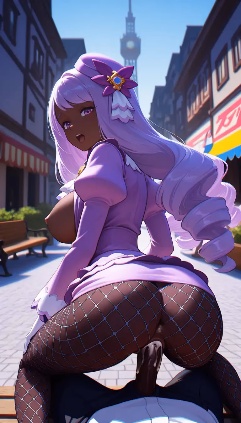 Jacinthe gets stuffed during city ​​break | Pokémon Legends: Z-A — Jacinthe from Pokémon by haremuto (6/14)