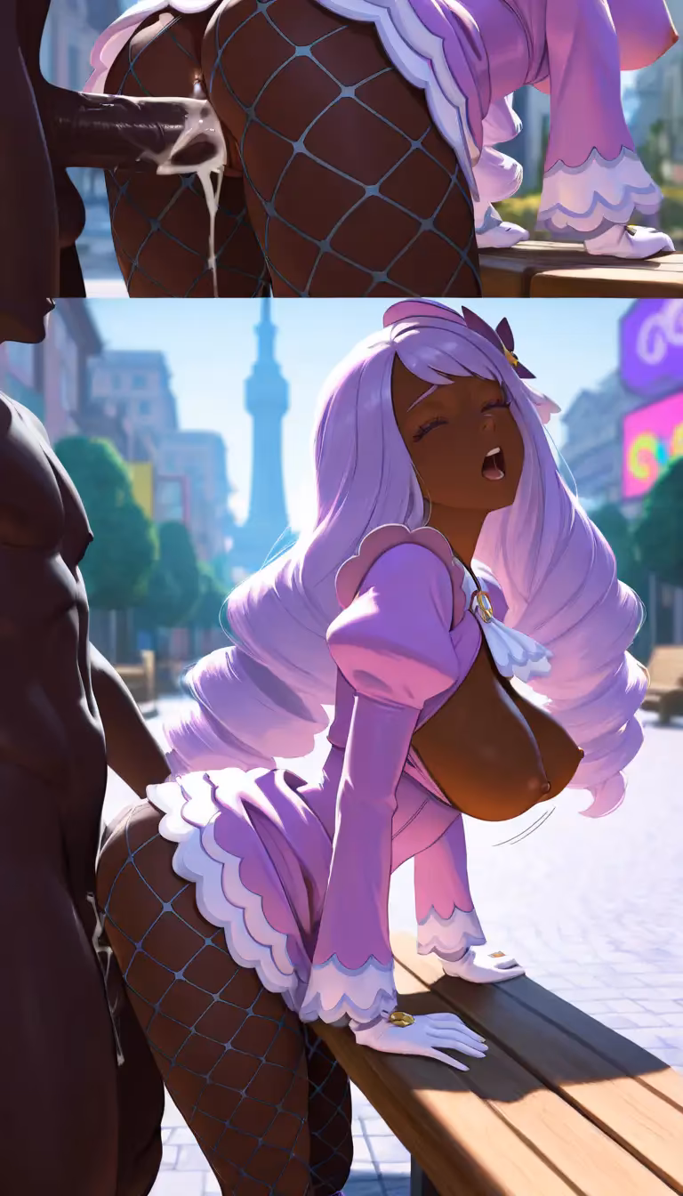 Jacinthe gets stuffed during city ​​break | Pokémon Legends: Z-A — Jacinthe from Pokémon by haremuto (14/14)