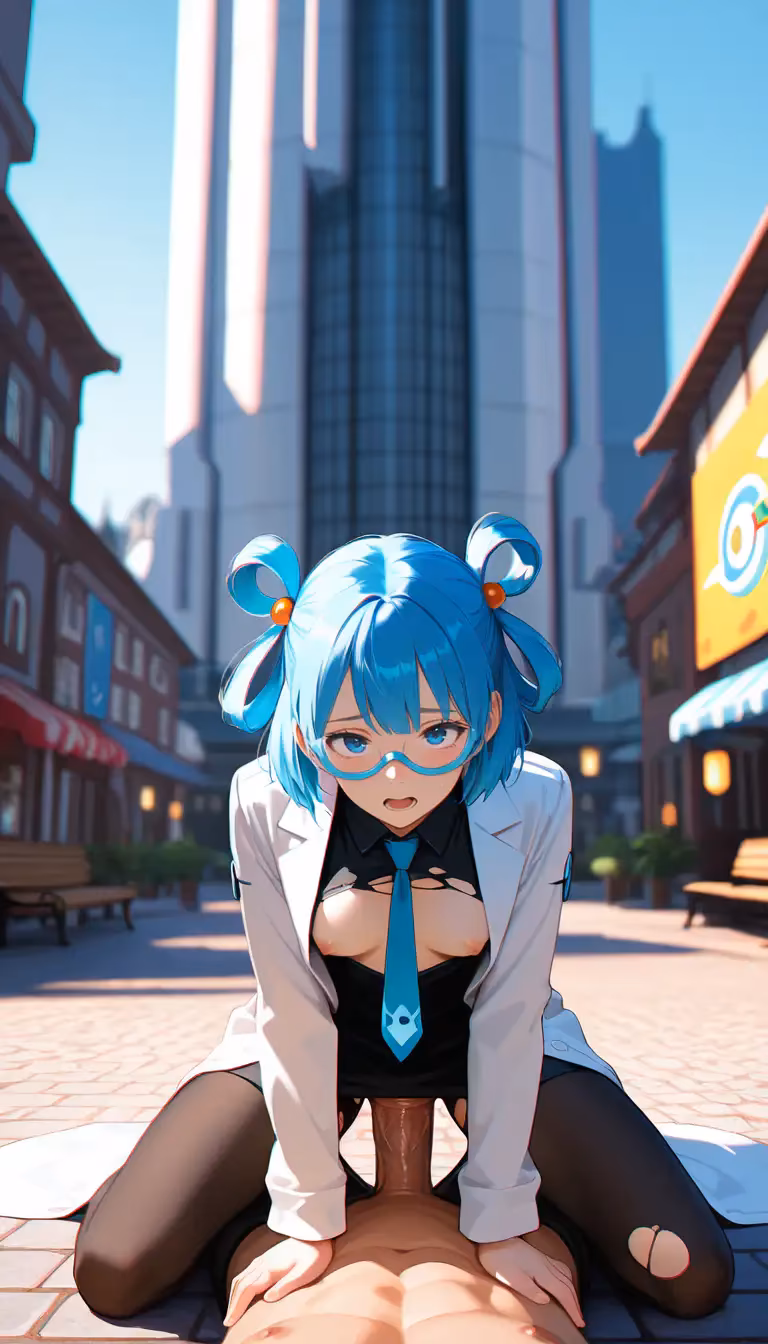 Mable is pleased with some cream in public | Pokemon Z-A — Mable from Pokémon by haremuto (3/15)