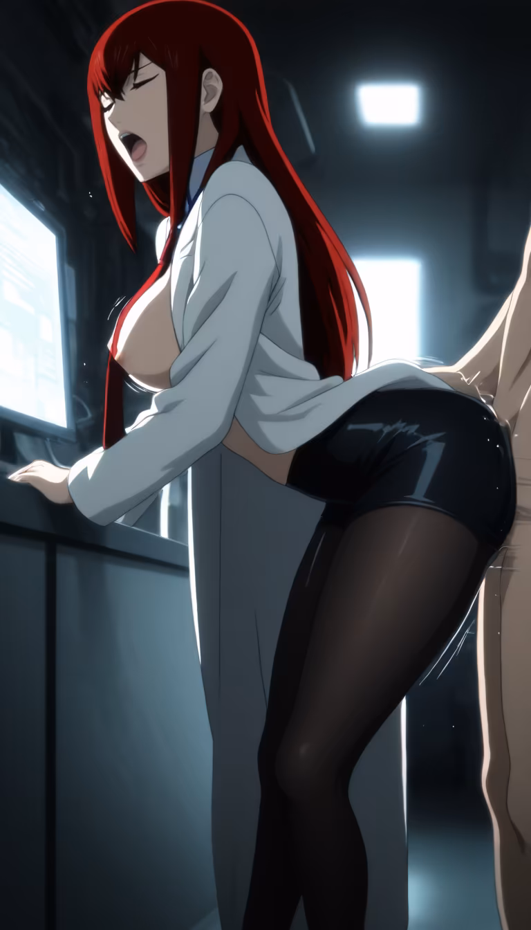 Kurisu gets her ass pounded in lab — Kurisu Makise from Steins;Gate by momochan (4/12)